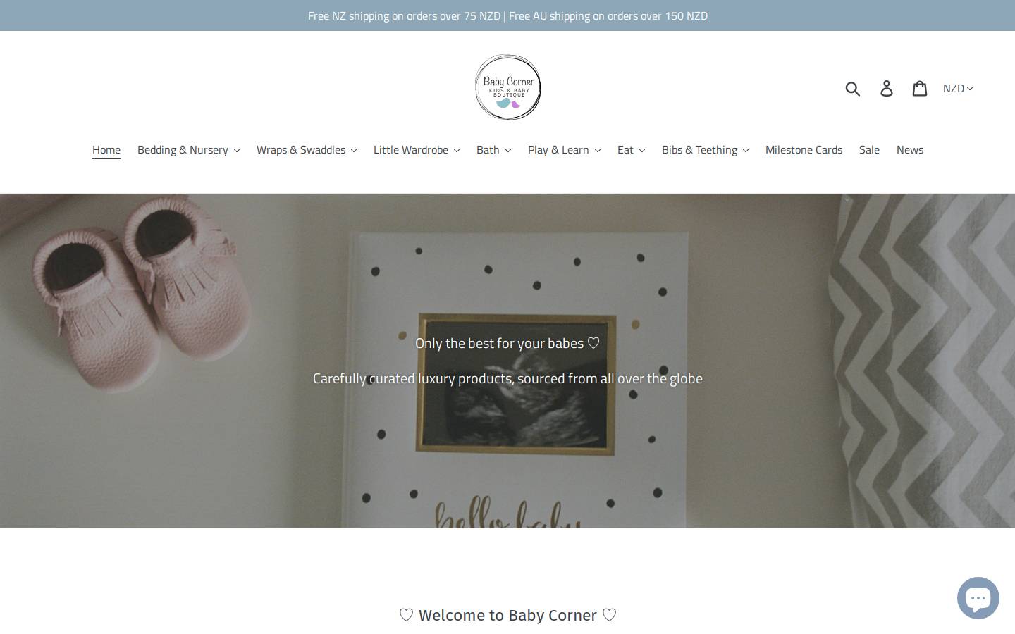 babycorner.co.nz homepage screenshot