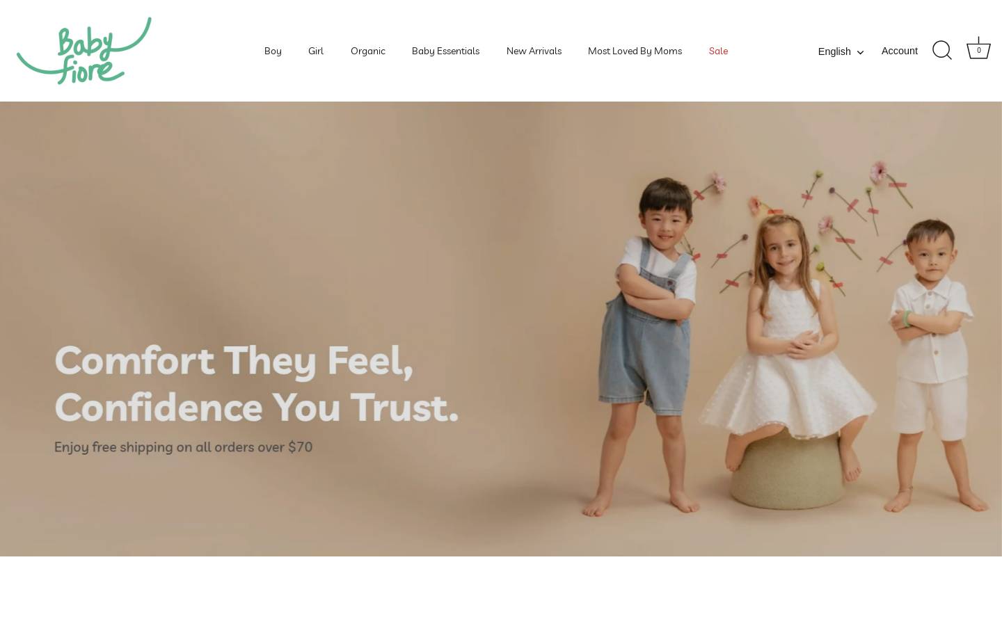 babyfiore.com homepage screenshot