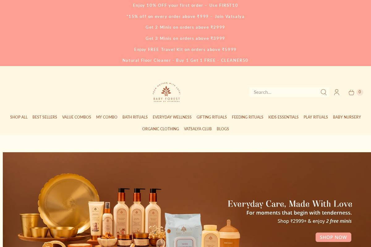 Baby Forest homepage screenshot