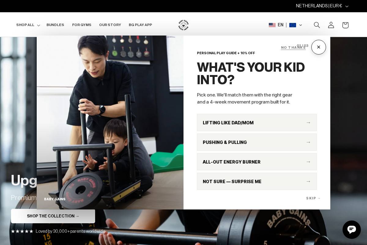 babygains.store homepage screenshot