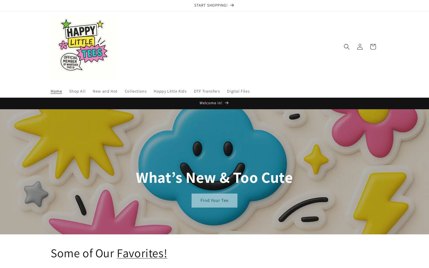babygirltshirts.com homepage screenshot