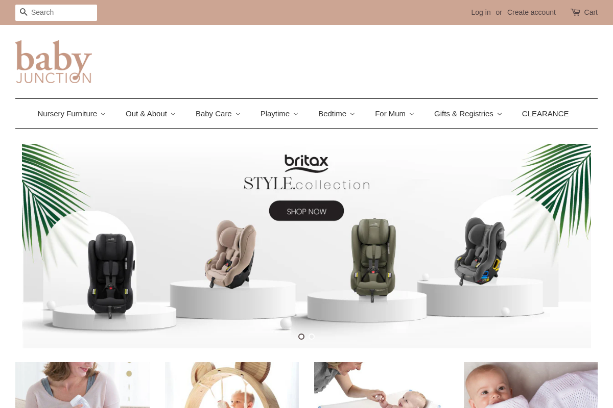 Baby Junction homepage screenshot
