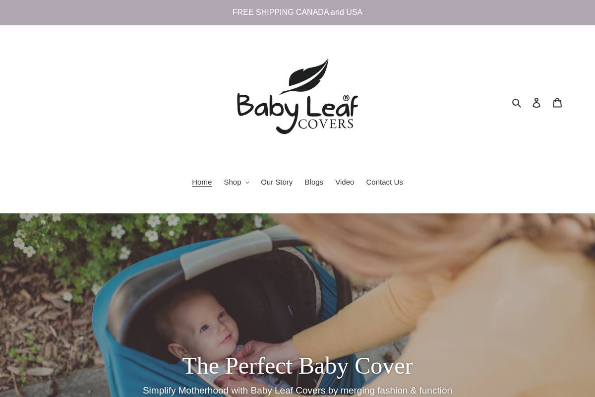 babyleaf.com homepage screenshot