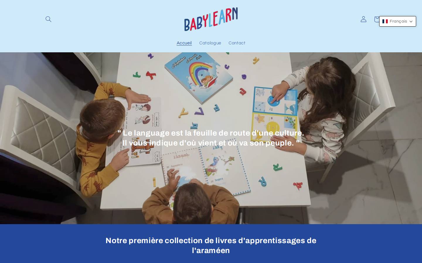 babylearn.fr homepage screenshot