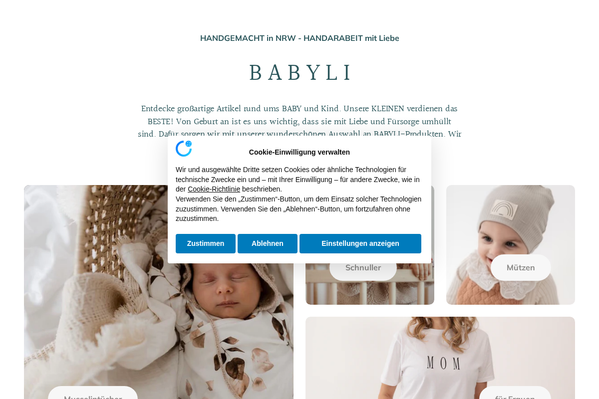 BABYLI-KIDS homepage screenshot