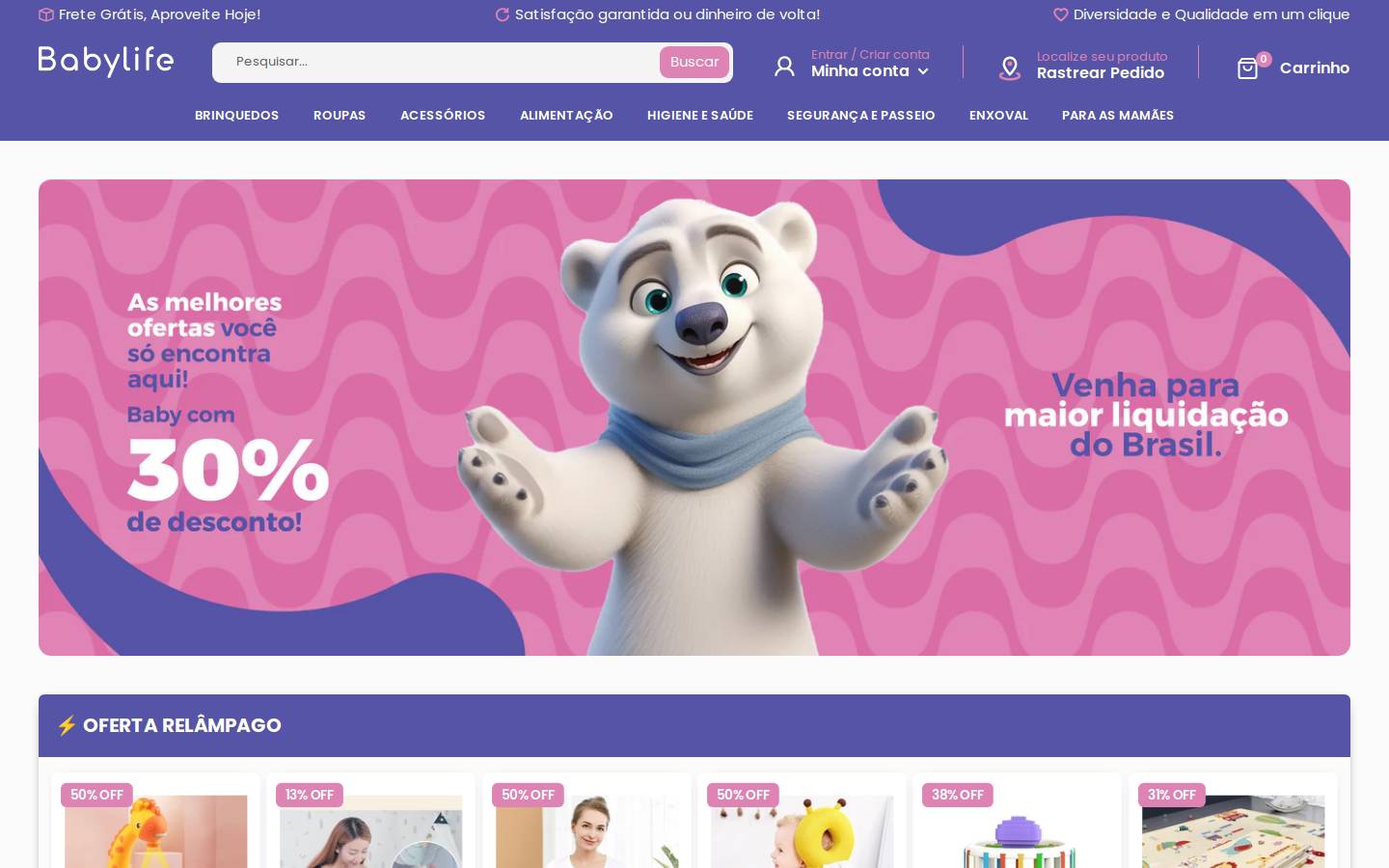 babylifestore.com homepage screenshot