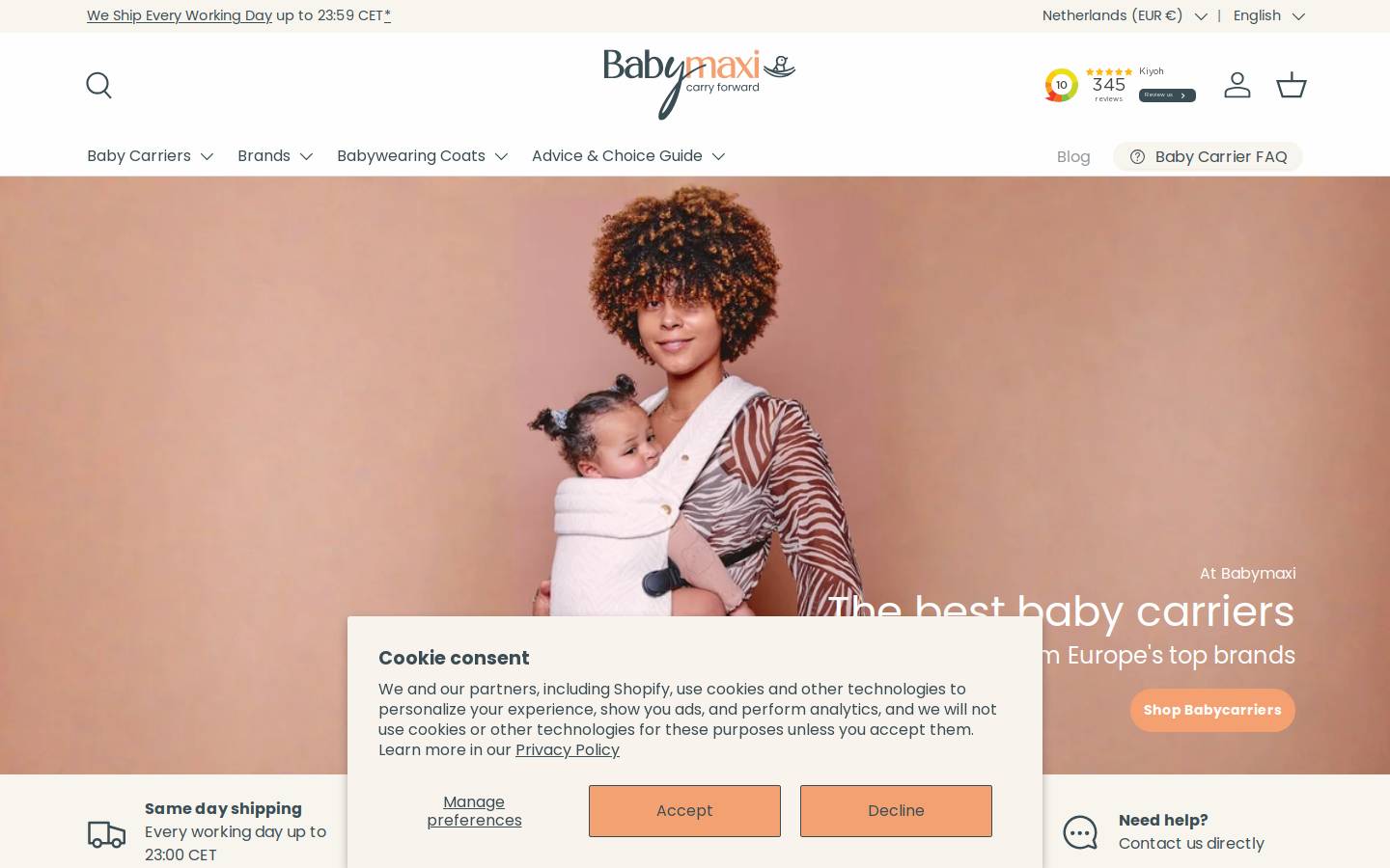 babymaxi.fr homepage screenshot