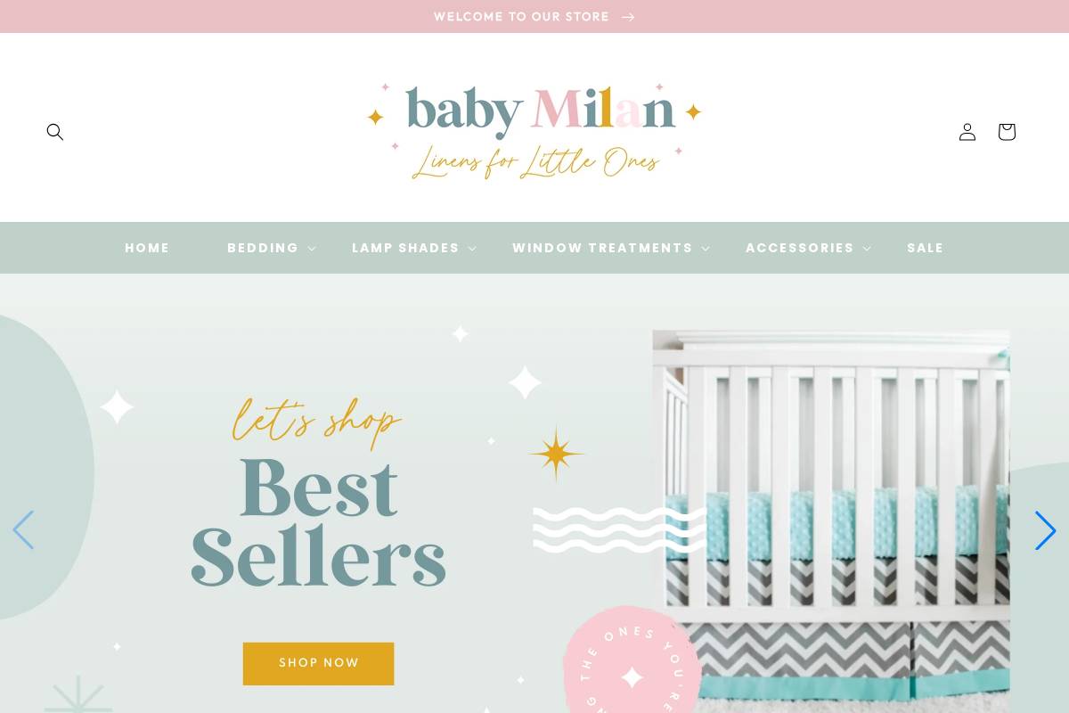 babymilan.com homepage screenshot
