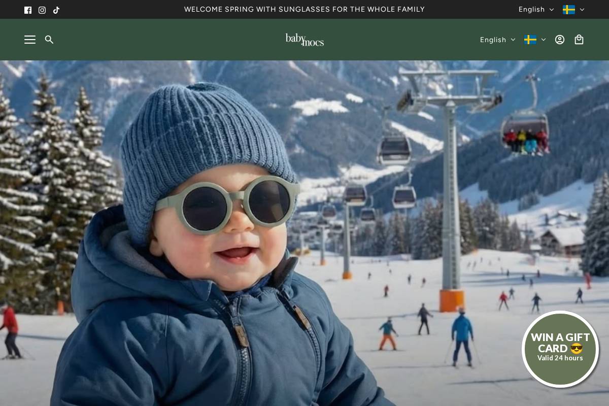 Babymocs homepage screenshot