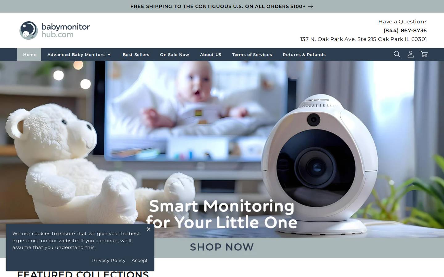 babymonitorhub.com homepage screenshot