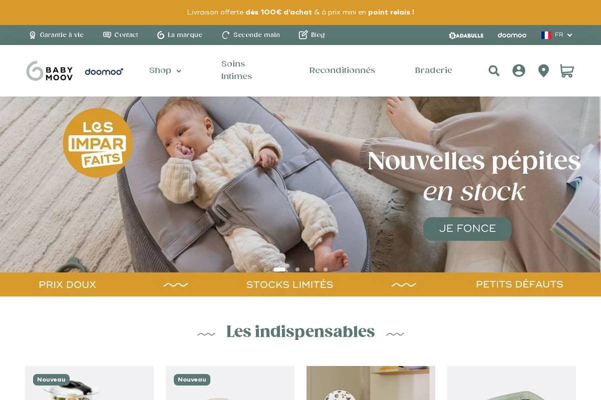 Babymoov DE homepage screenshot