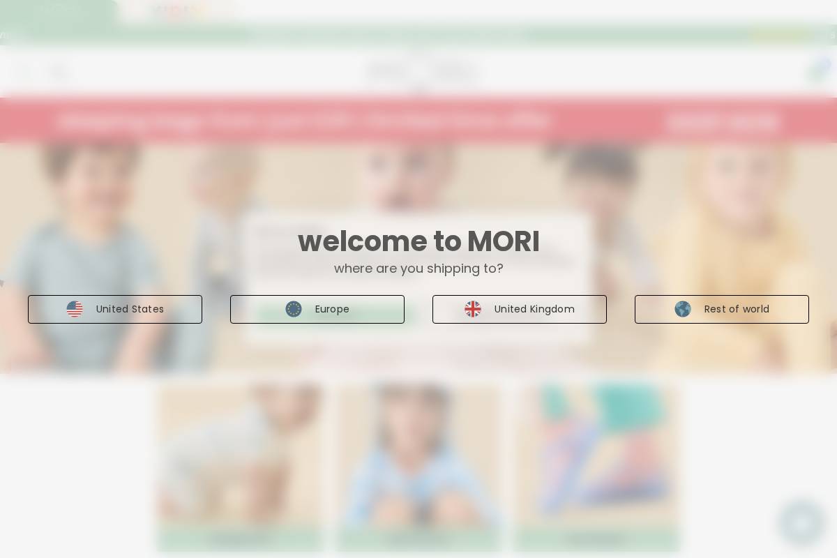 MORI homepage screenshot
