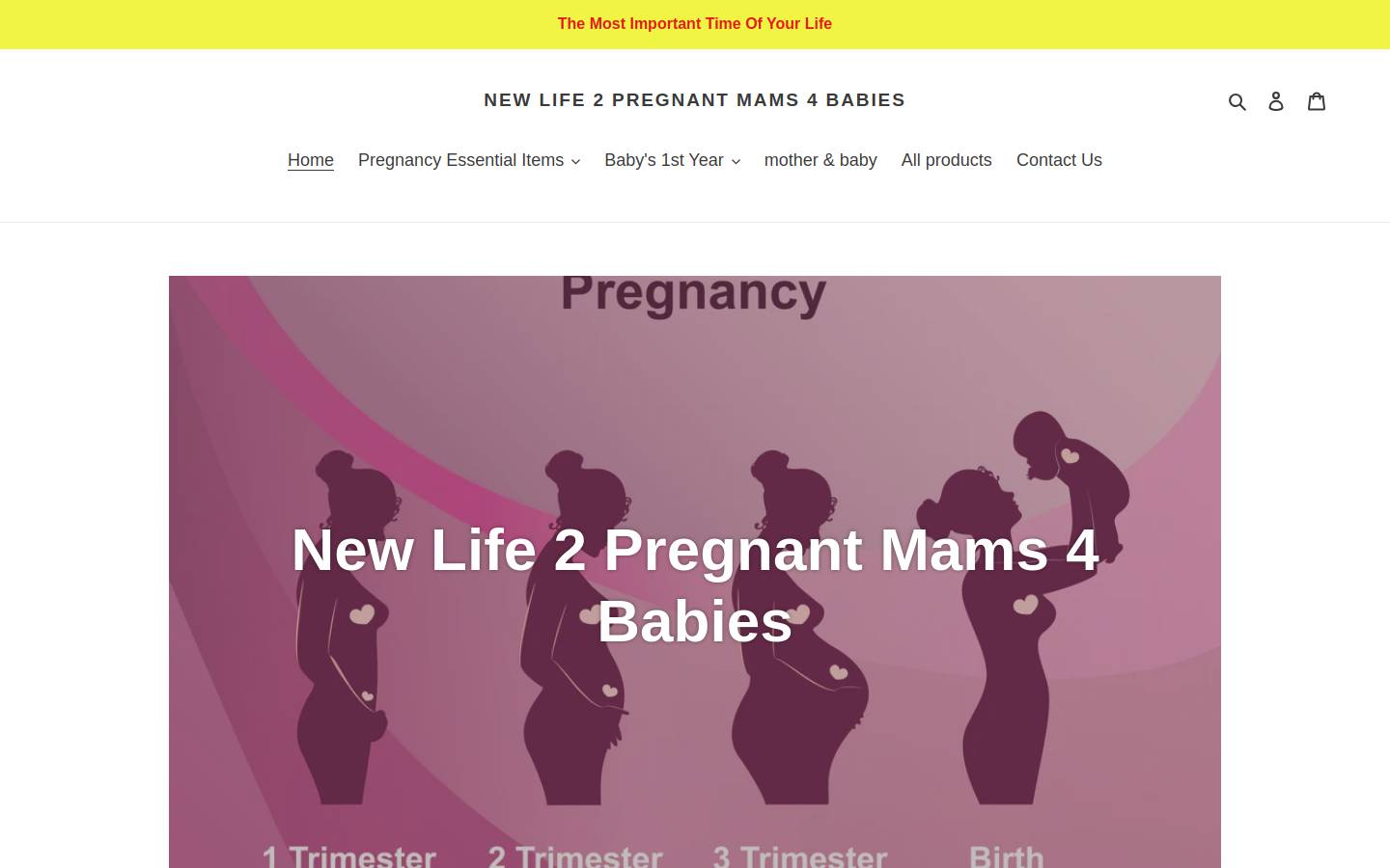 babynewlife.com homepage screenshot