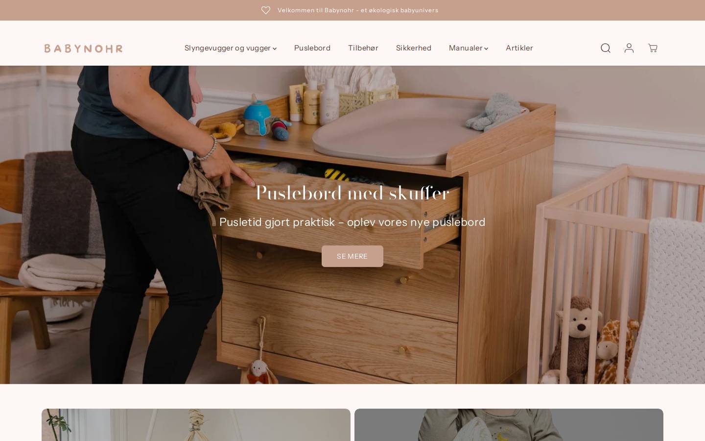 Babynohr.dk homepage screenshot