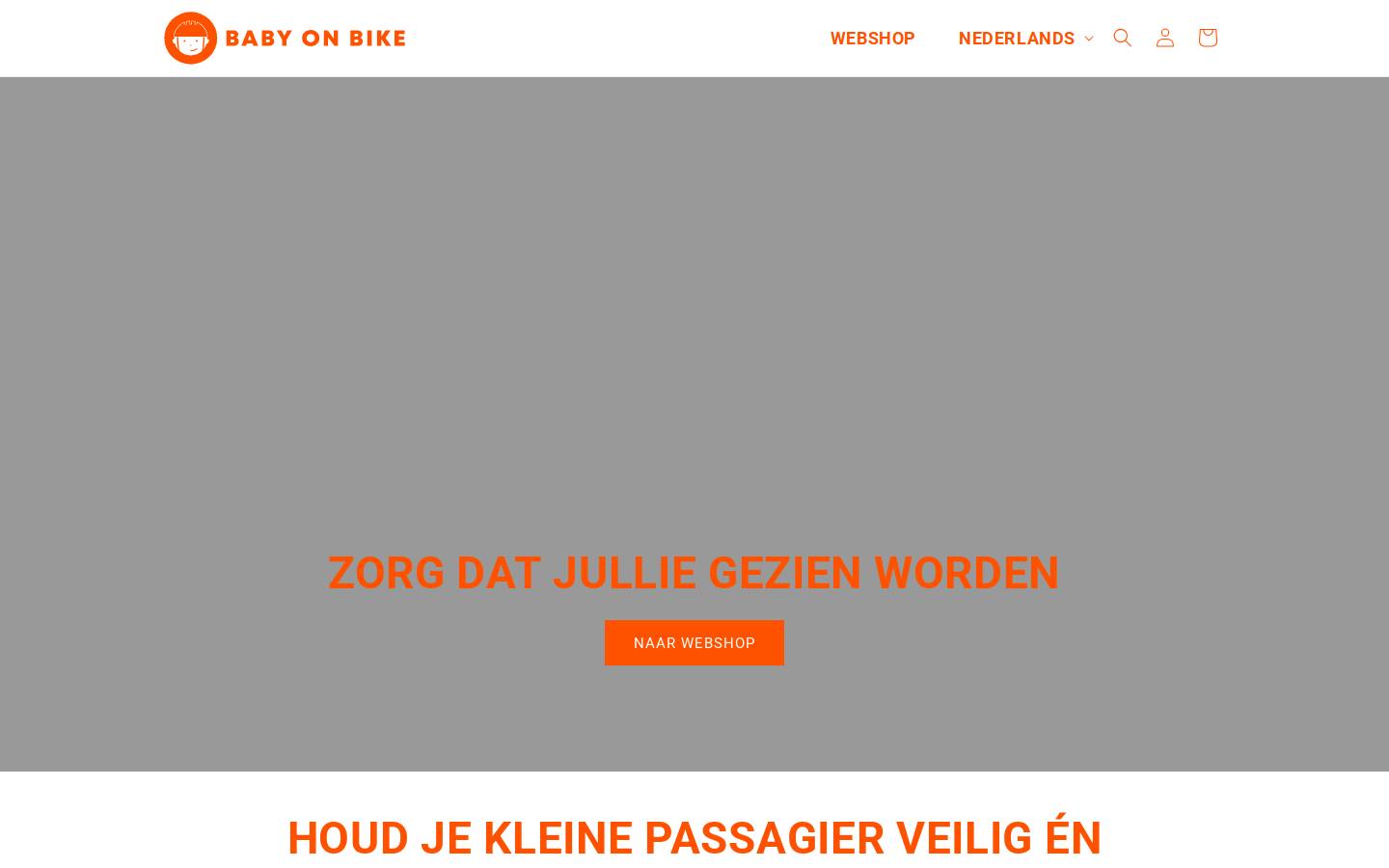 babyonbike.com homepage screenshot