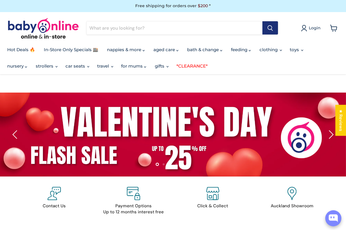 Babyonline homepage screenshot