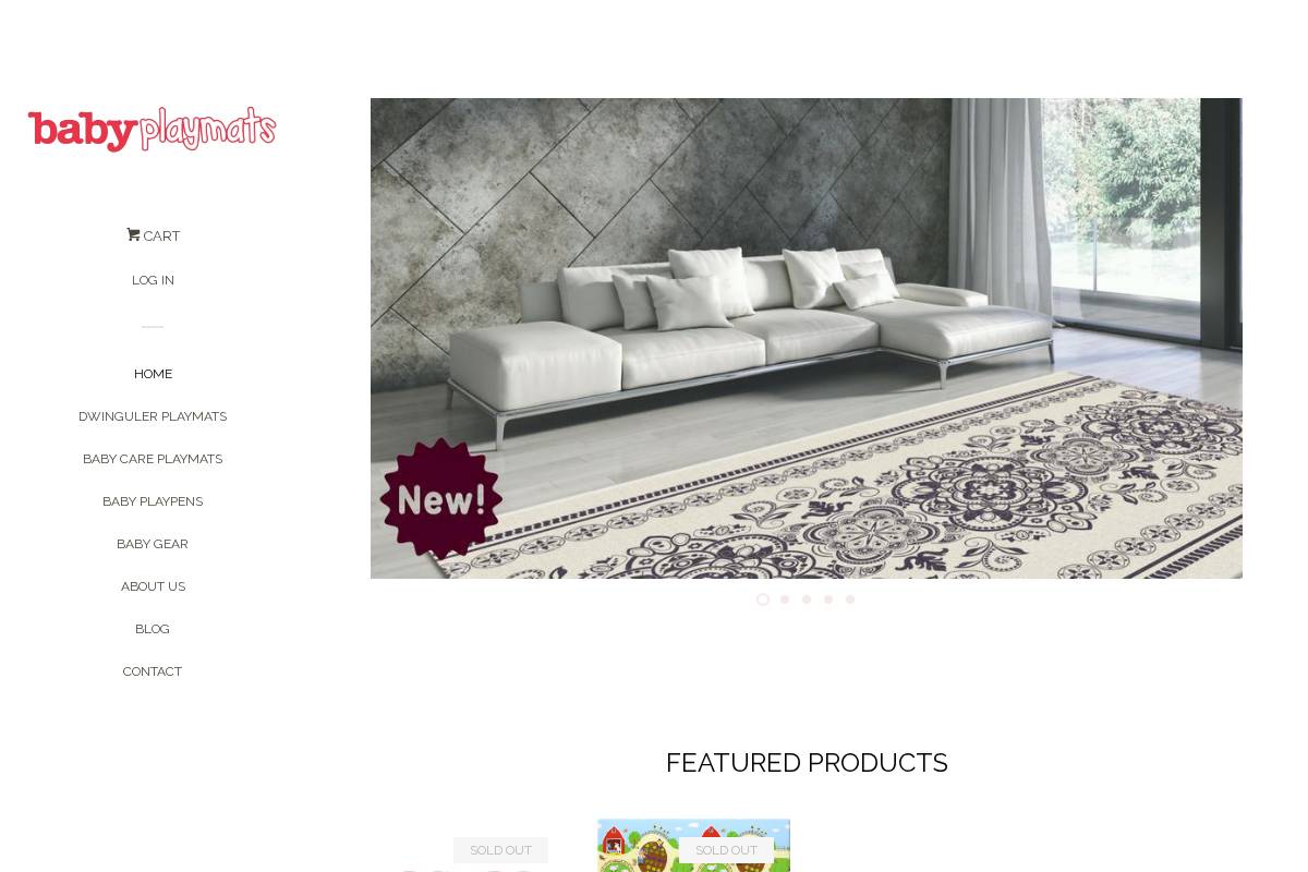 babyplaymats.ca homepage screenshot