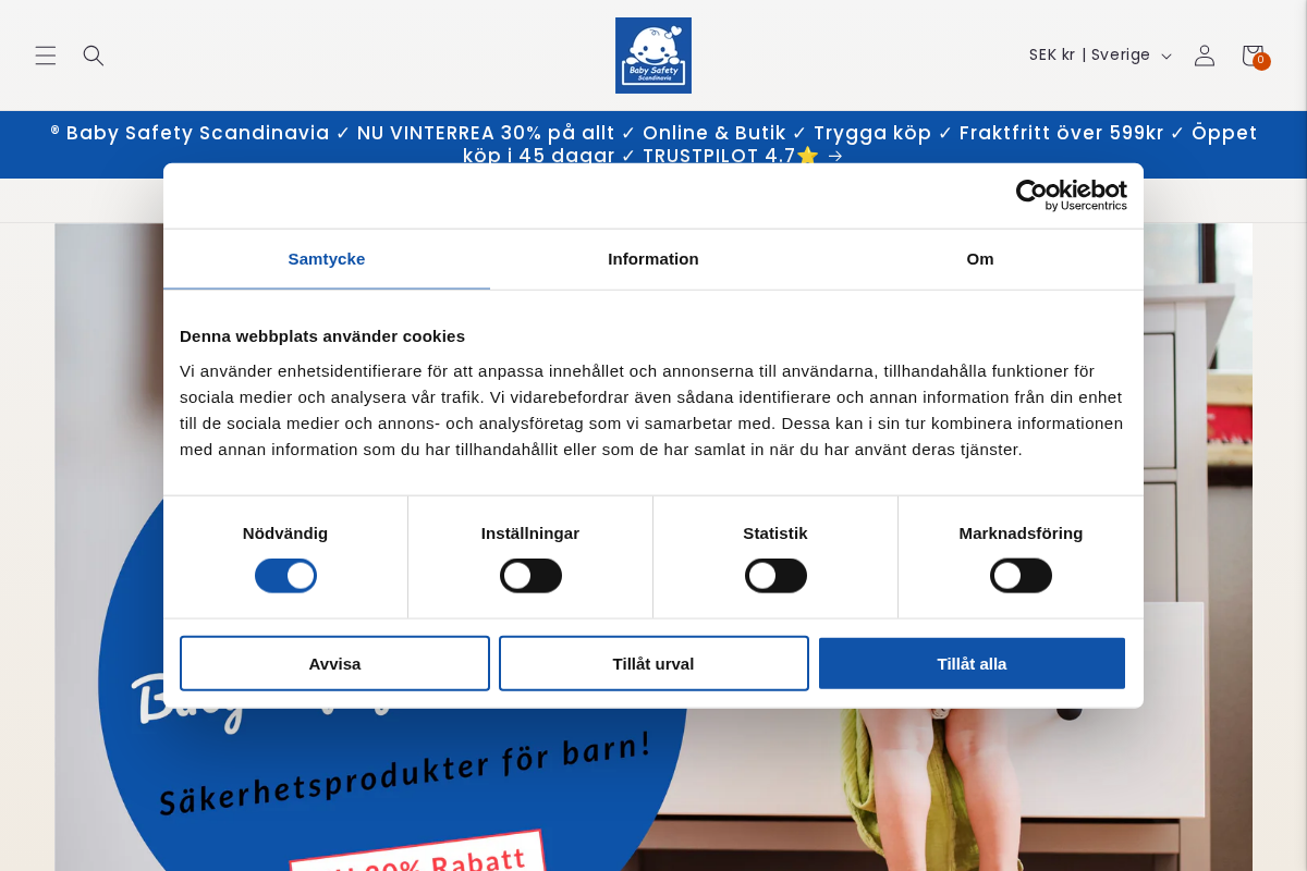 Baby Safety Scandinavia homepage screenshot