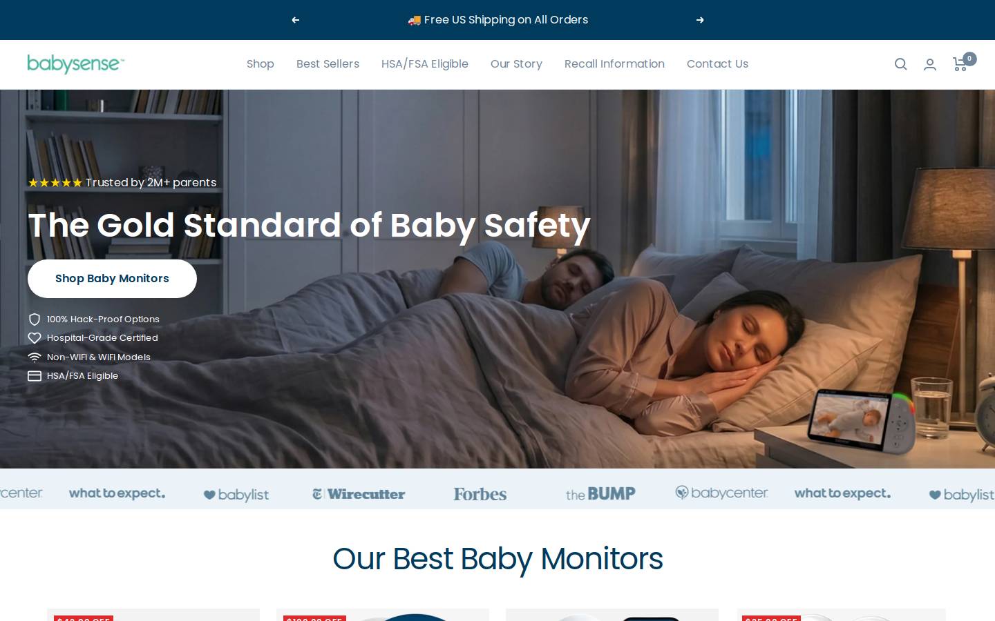 babysensellc.com homepage screenshot