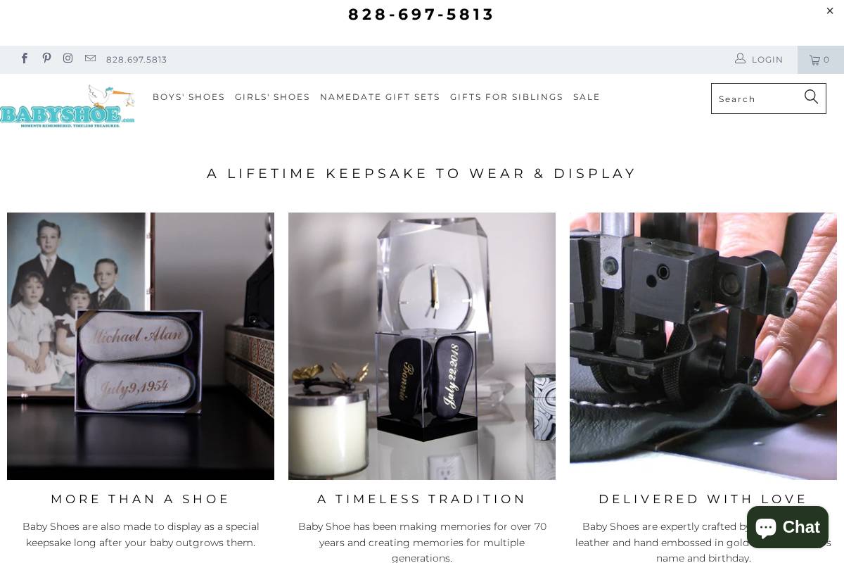 Babyshoe.com homepage screenshot