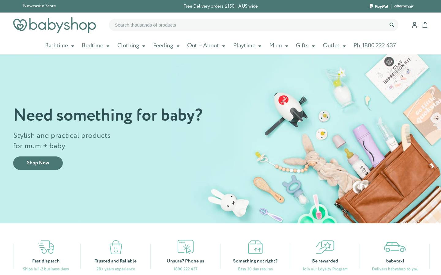 Babyshop.com  homepage screenshot