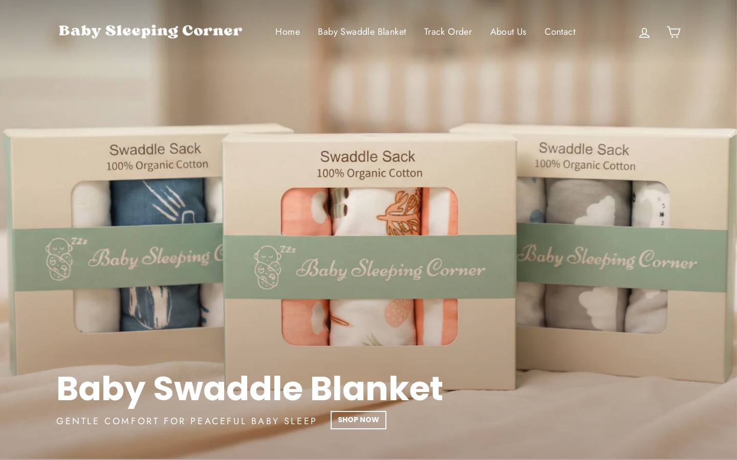 babysleepingcorner.store homepage screenshot