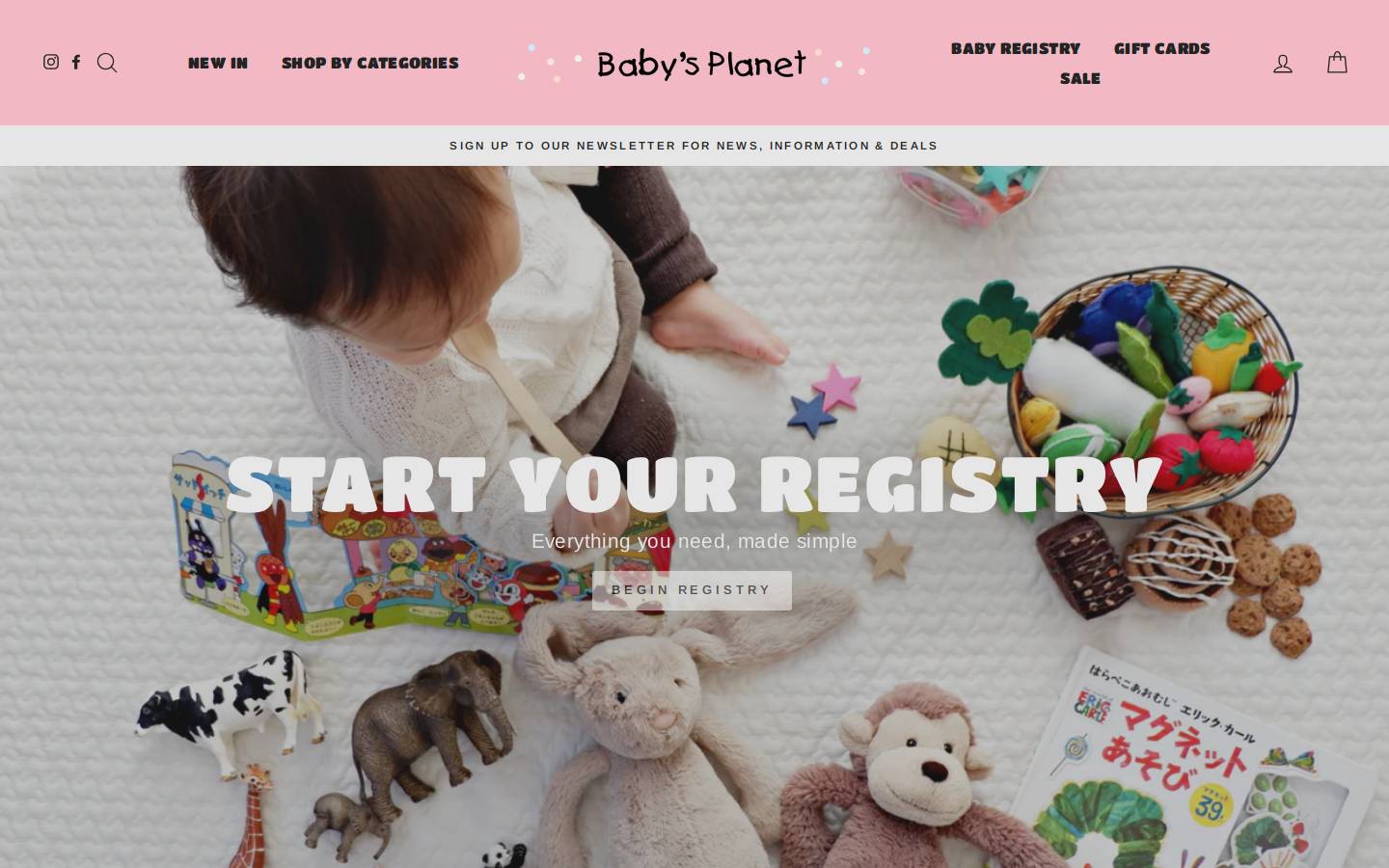 babysplanet.com homepage screenshot