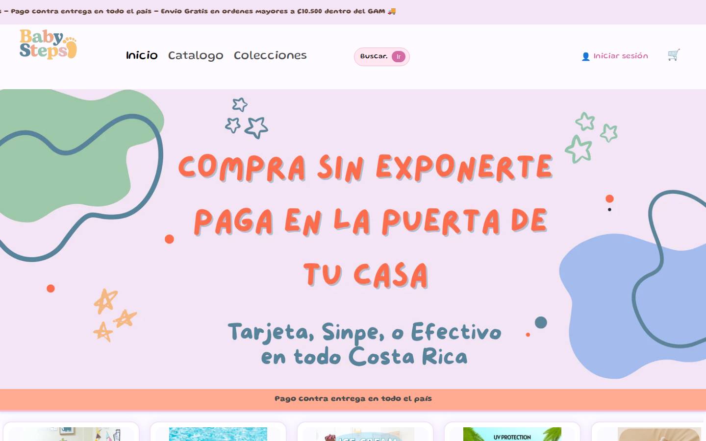 babystepscr.com homepage screenshot
