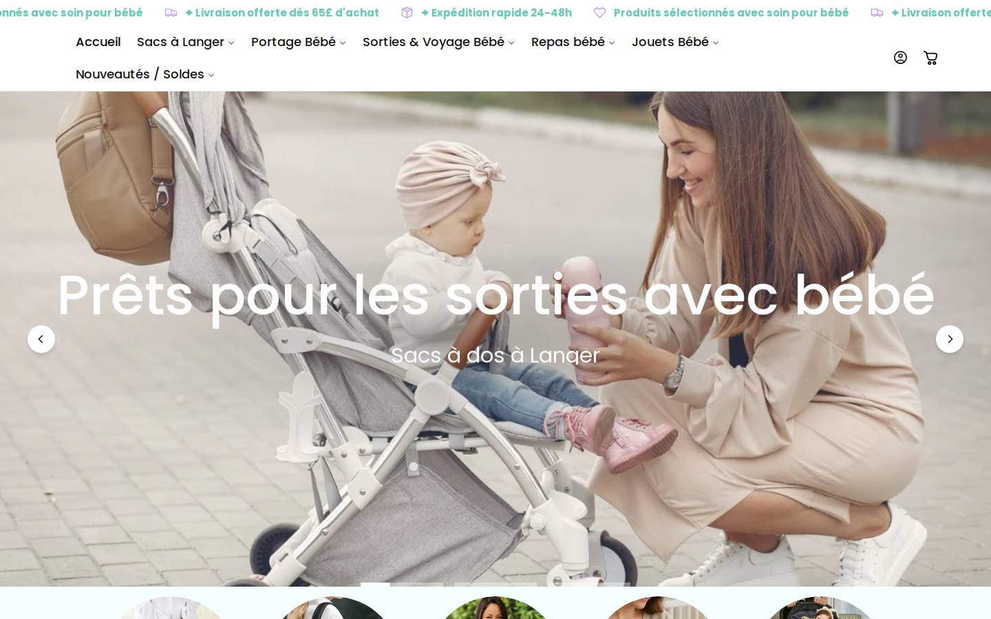 BabyStoreForYou.com homepage screenshot