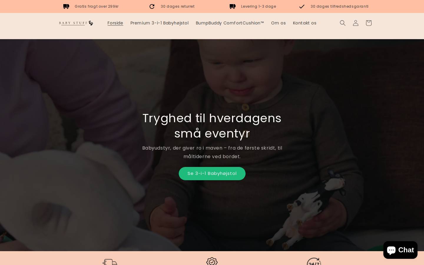 Babystuff homepage screenshot