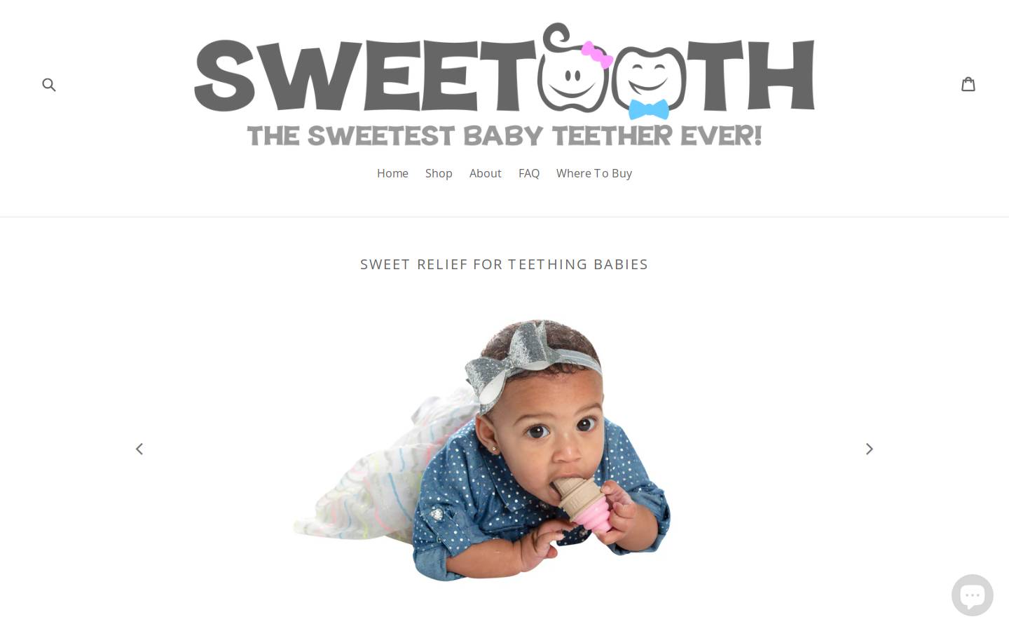 babysweetooth.com homepage screenshot