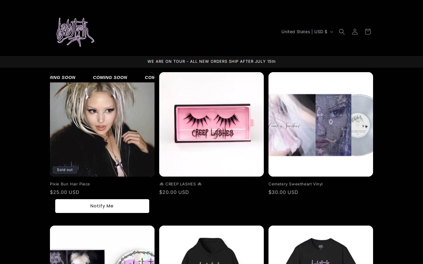 babyteeth.live homepage screenshot