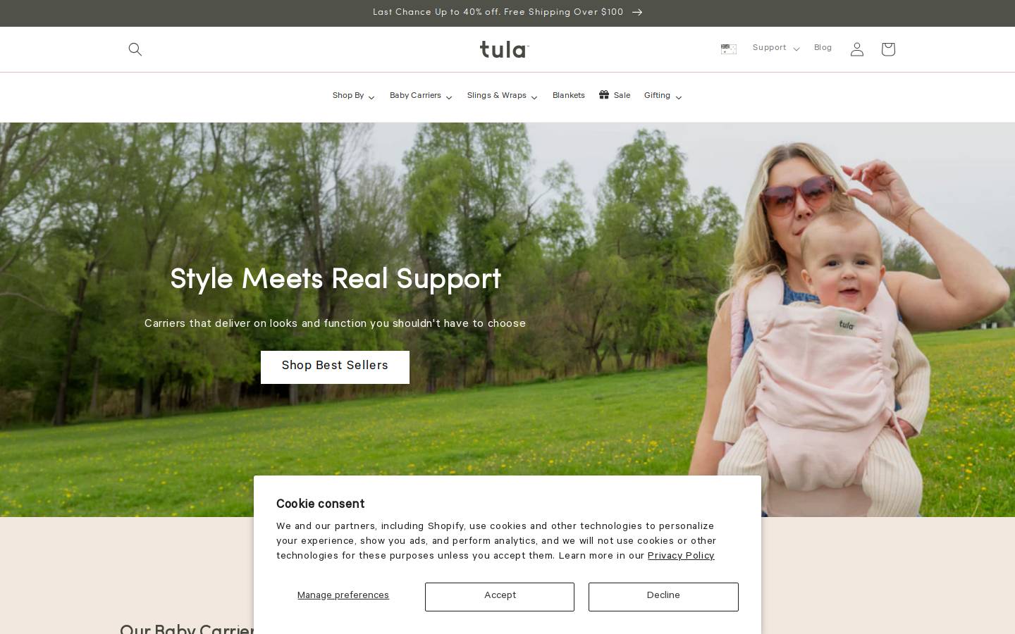 babytula-australia.com homepage screenshot