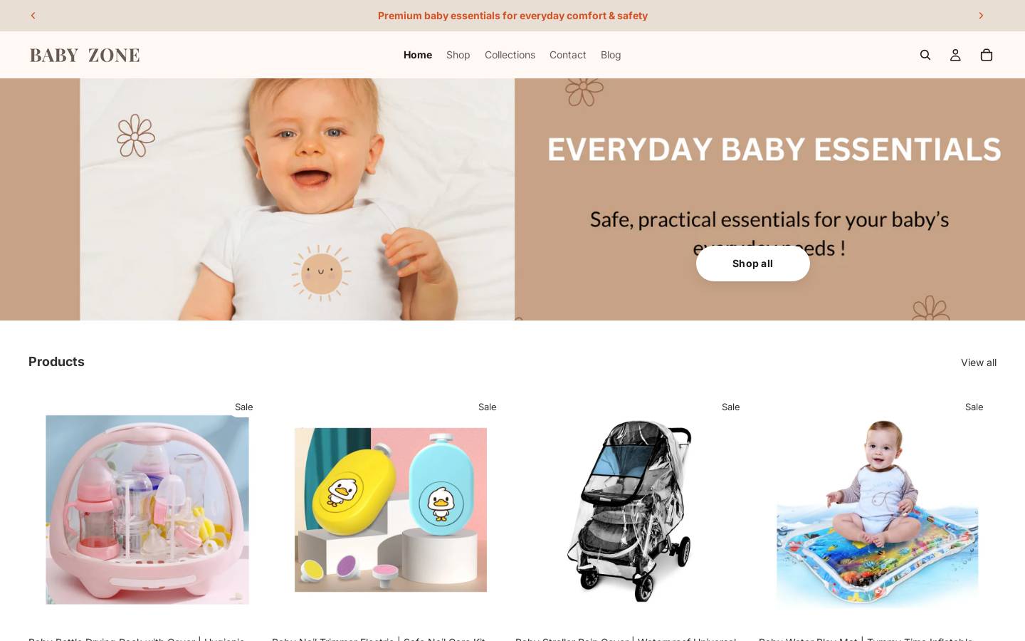 babyzone.co.nz homepage screenshot
