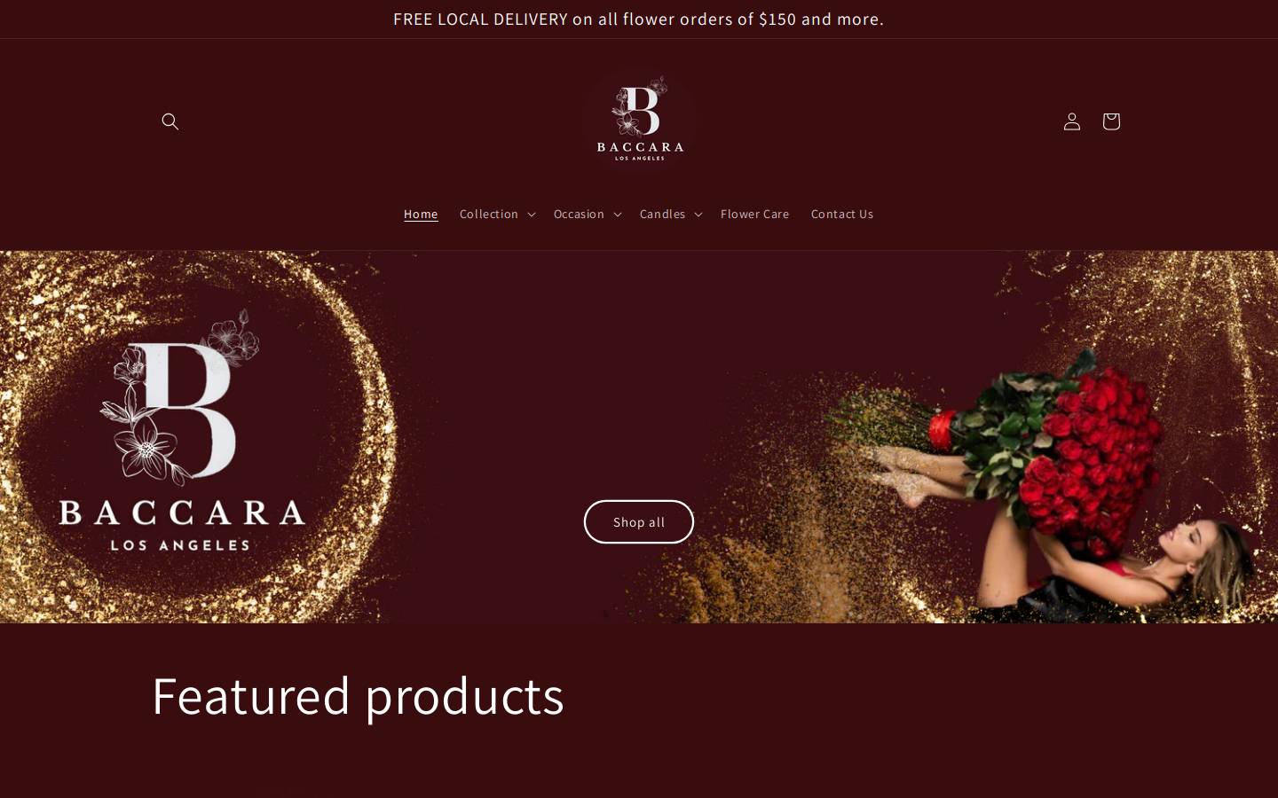 baccara-la.com homepage screenshot
