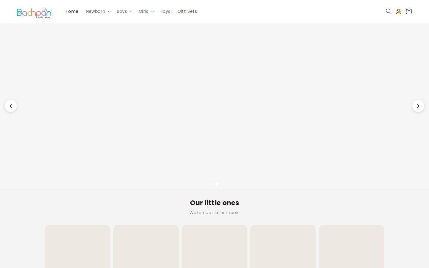 bachpan.store homepage screenshot
