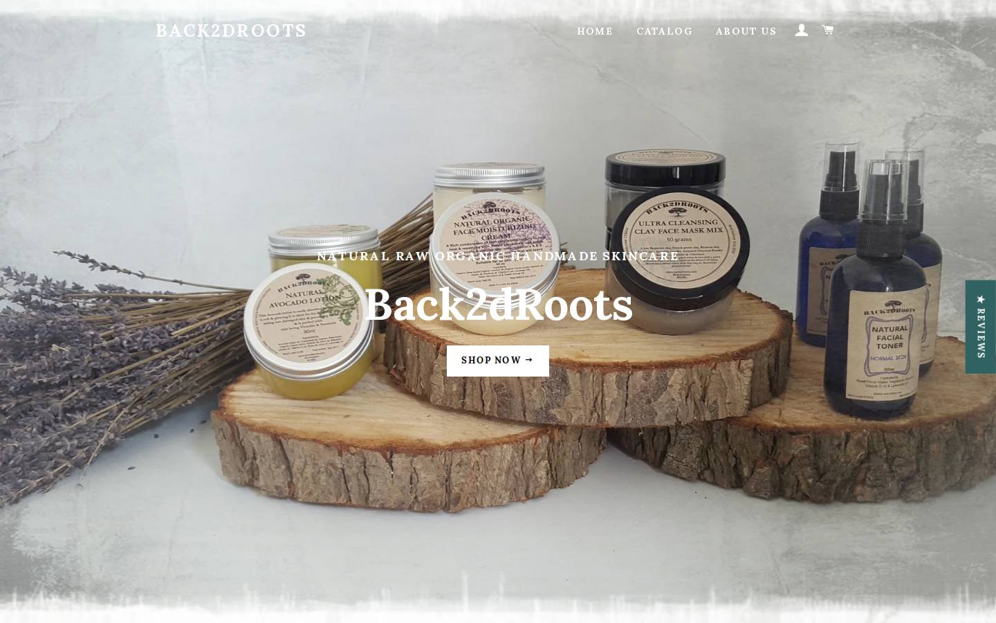 back2droots.com homepage screenshot