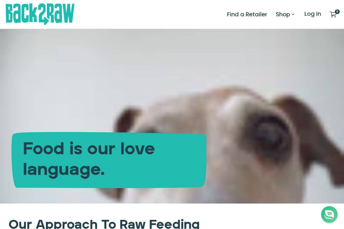 back2raw.ca homepage screenshot