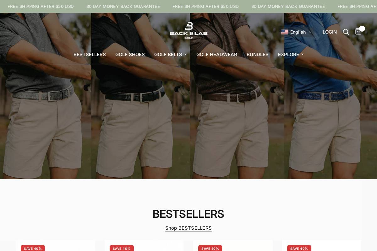 Back9lab homepage screenshot