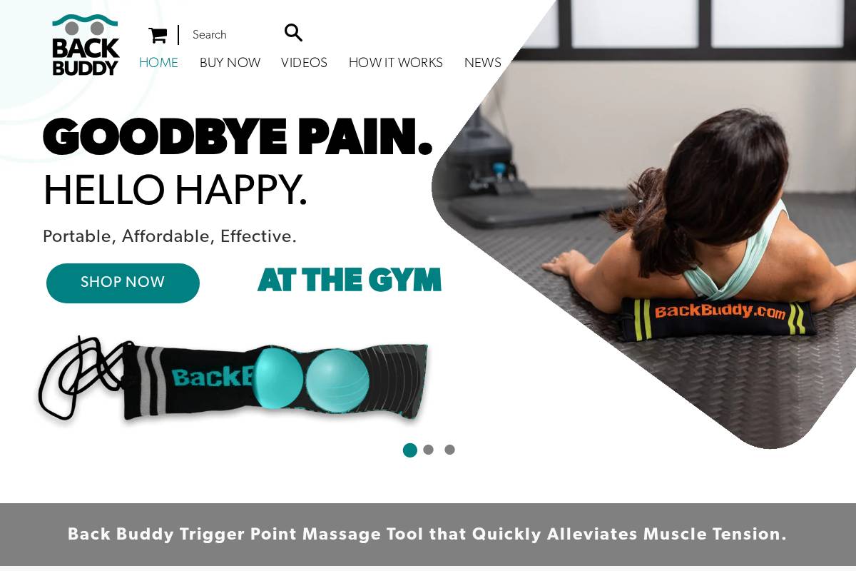 backbuddy.com homepage screenshot