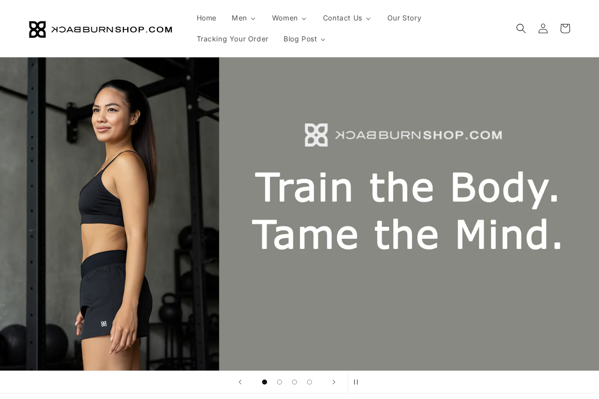 backburnshop.com homepage screenshot