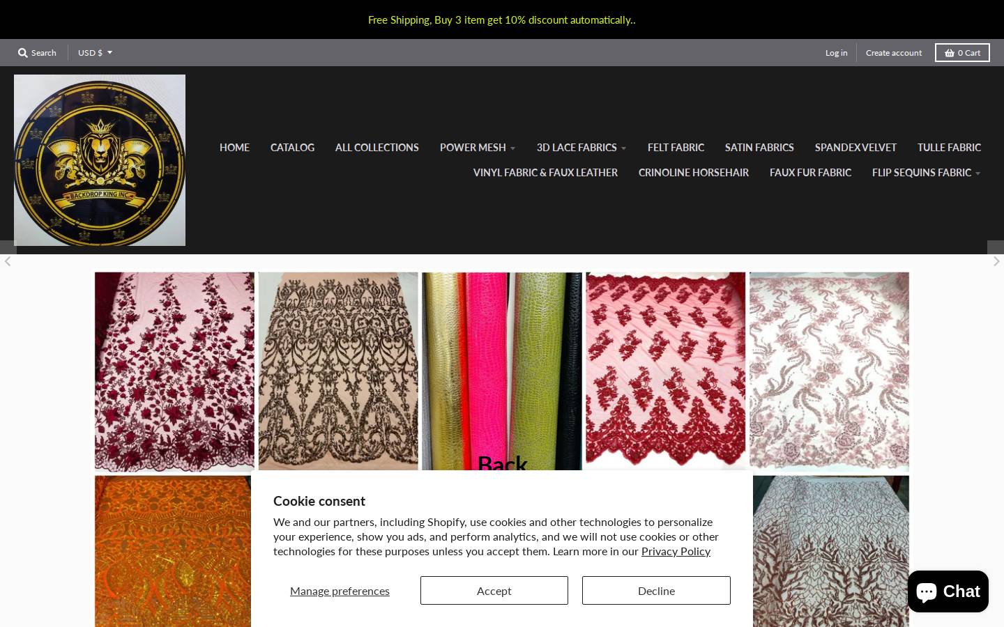 backdropkinginc.com homepage screenshot