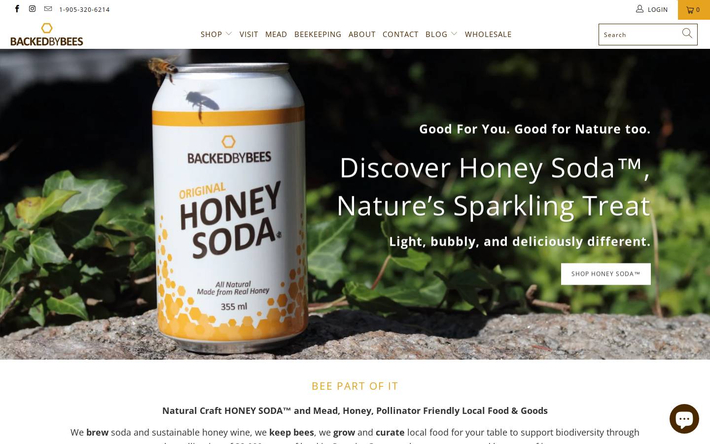 backedbybees.com homepage screenshot