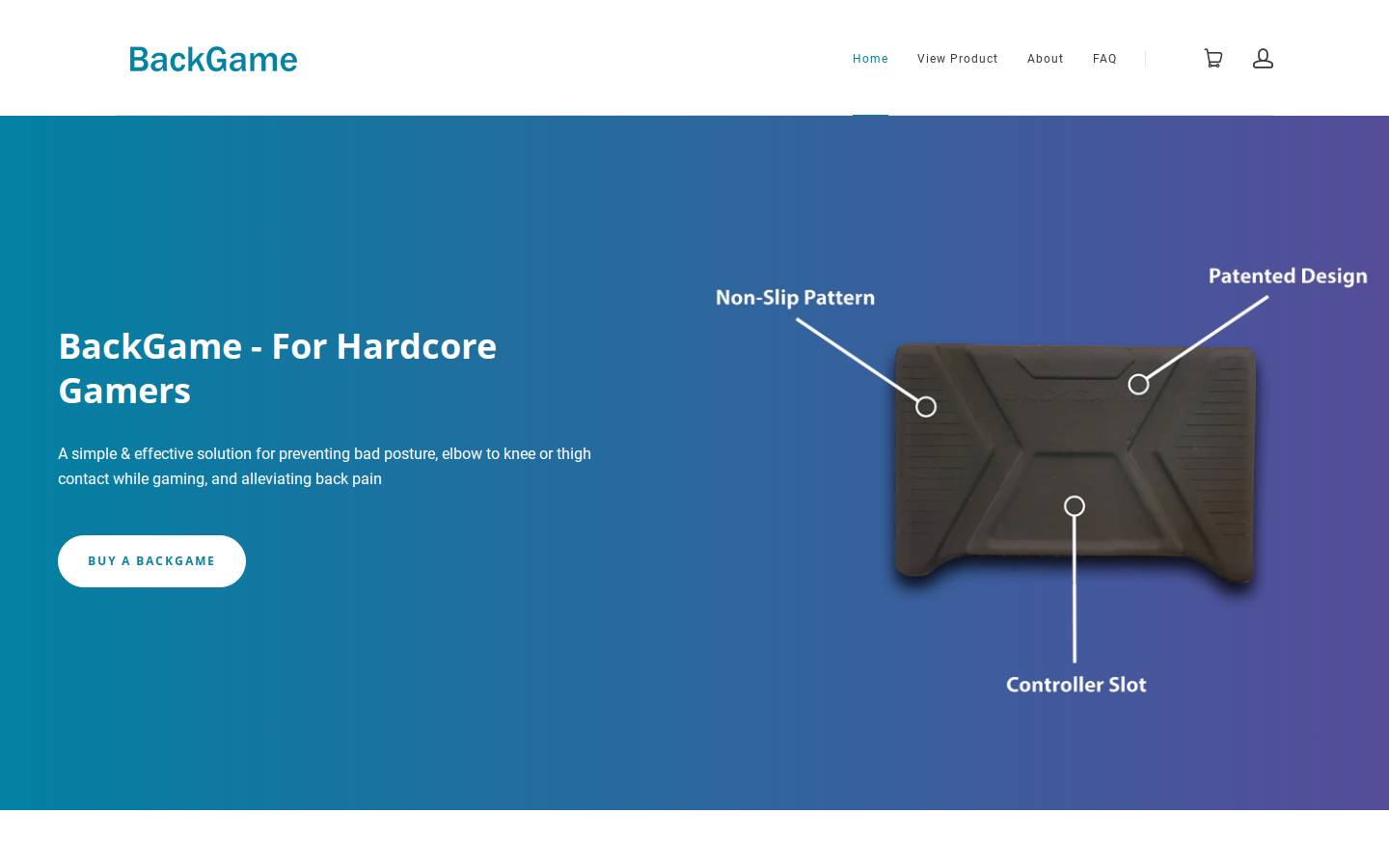 backgamepad.com homepage screenshot