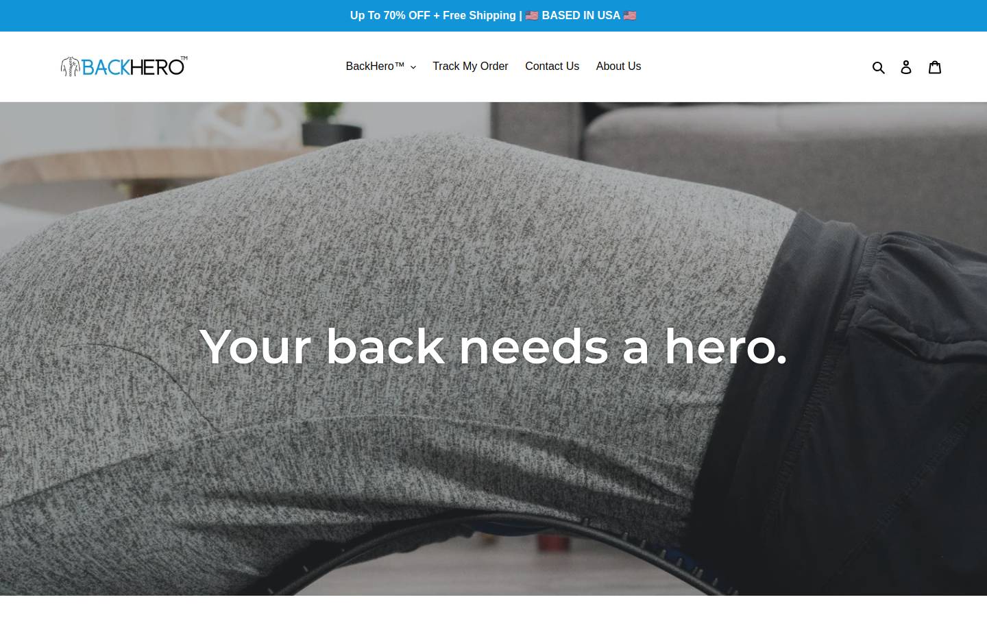 backhero.co homepage screenshot