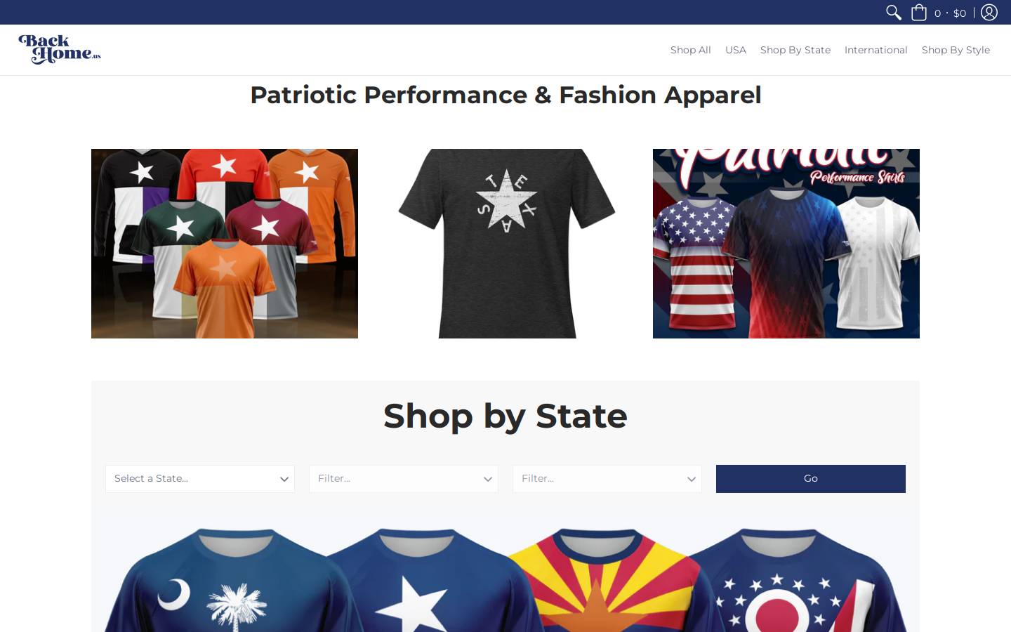 Backhome homepage screenshot