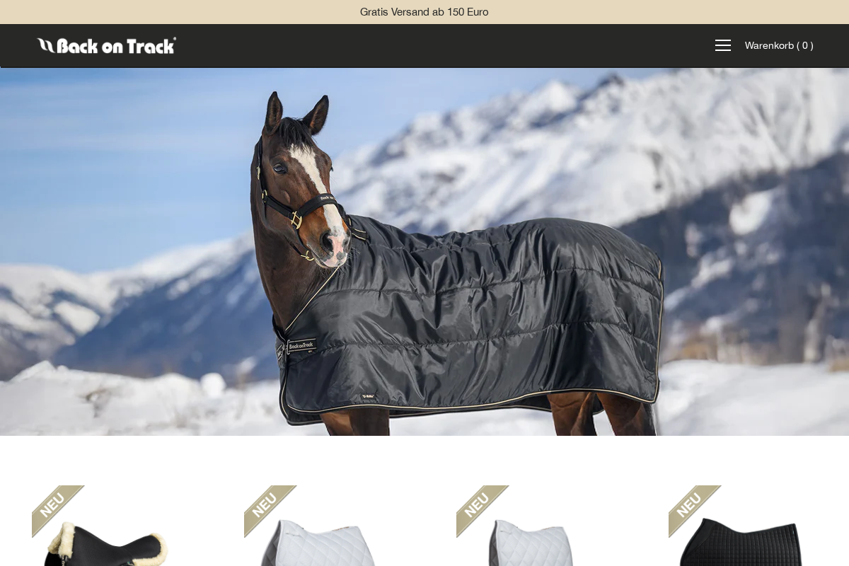 Backontrack homepage screenshot