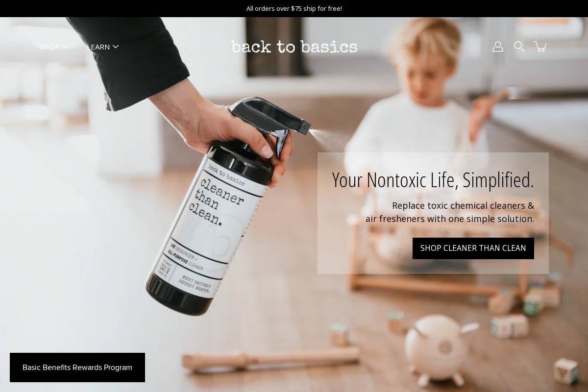 backtobasics.shop homepage screenshot