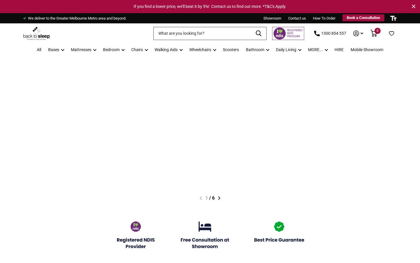 Backtosleep homepage screenshot