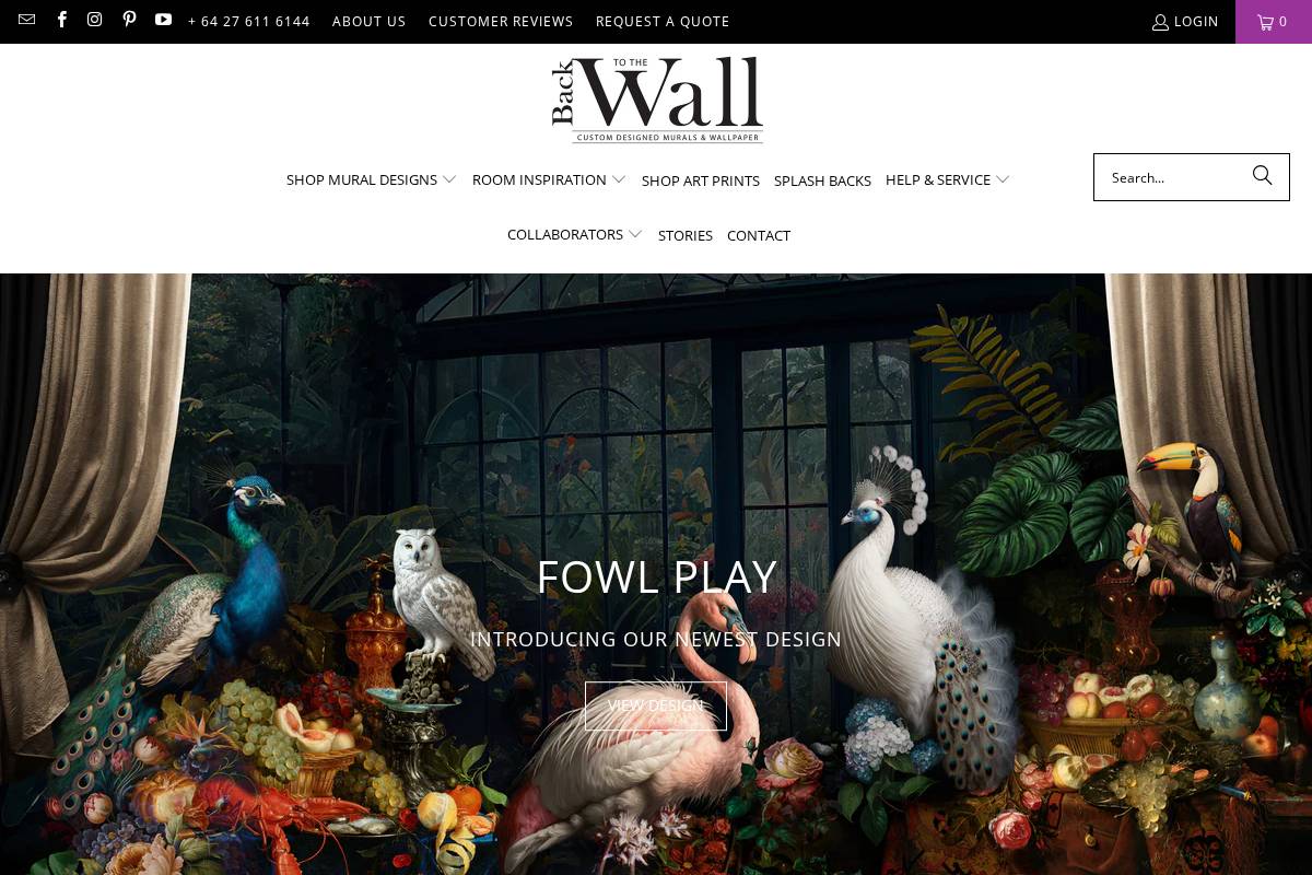 backtothewall.co.nz homepage screenshot